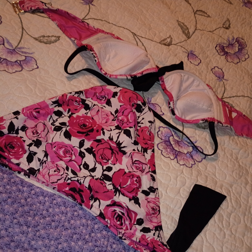 Vintage Y2K Betsey Johnson Bikini Retro Pin Up Party 90s Barbie Girl Country - Picture 5 of 5